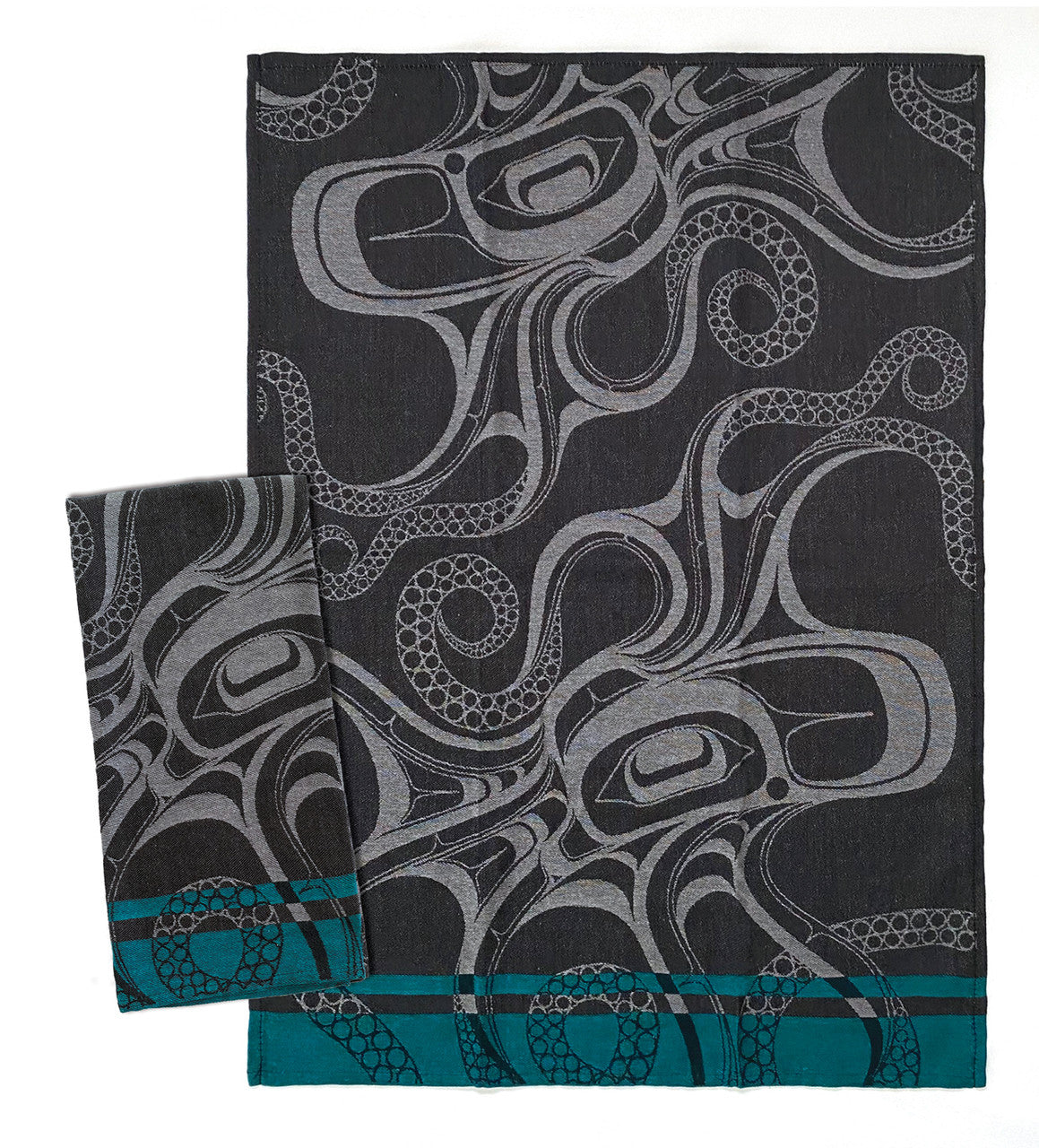 Tea Towl - Octopus (Nuu) by Ernest Swanson - Ernest Swanson - - Pentlatch Gallery - Aboriginal Art - Parksville, BC, Canada