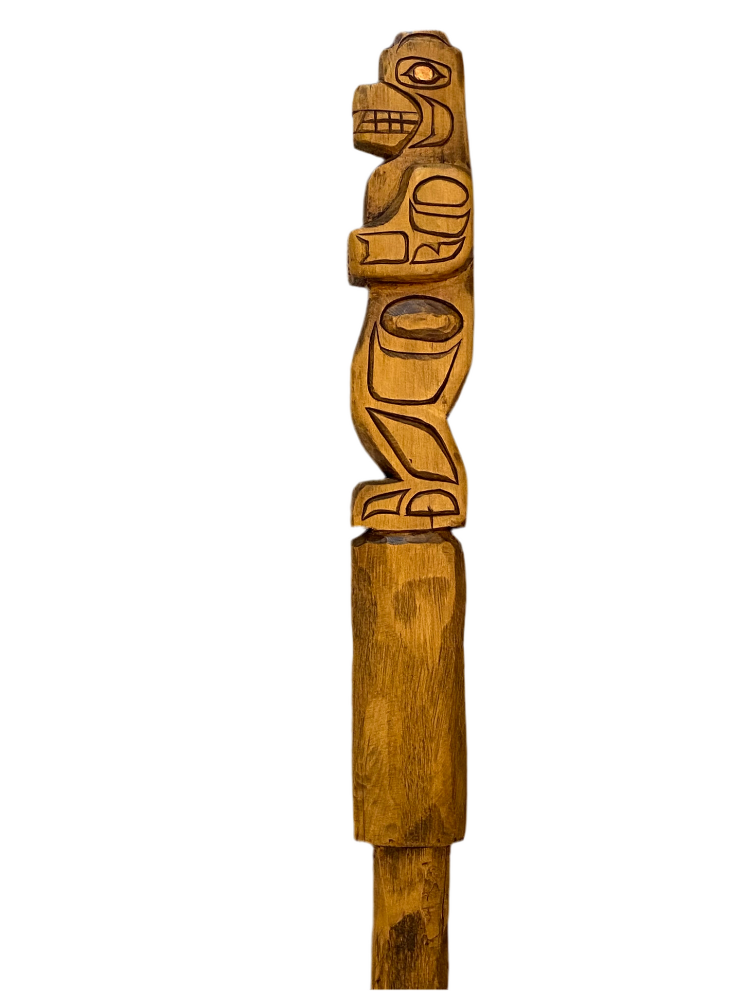 Antique Bear Talking Stick