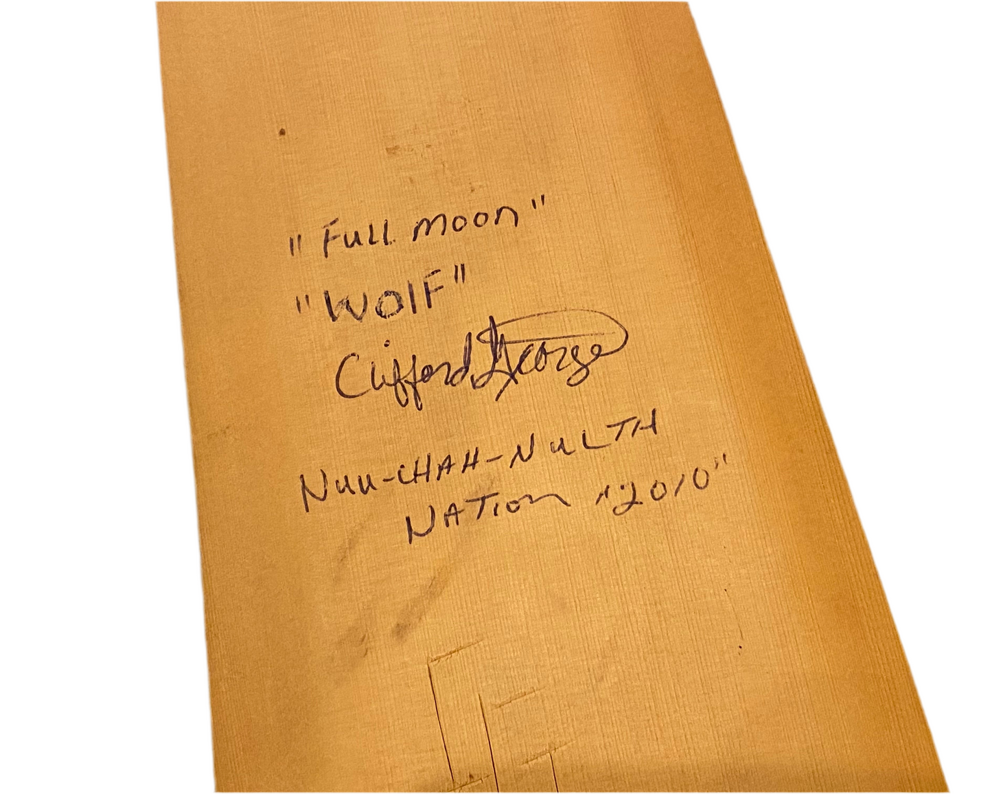 Full Moon Wolf Paddle by Clifford George (nuu-chah-nulth)
