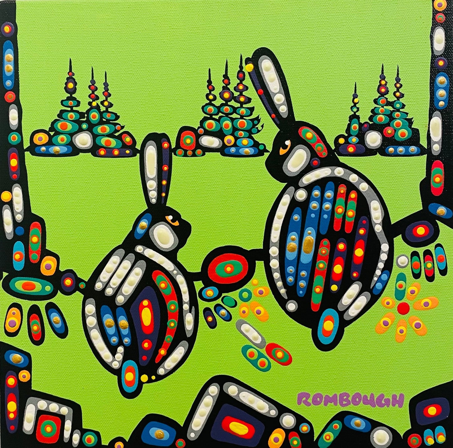 Gathering - Painting by John Rombough ~ Dene/Chippewa