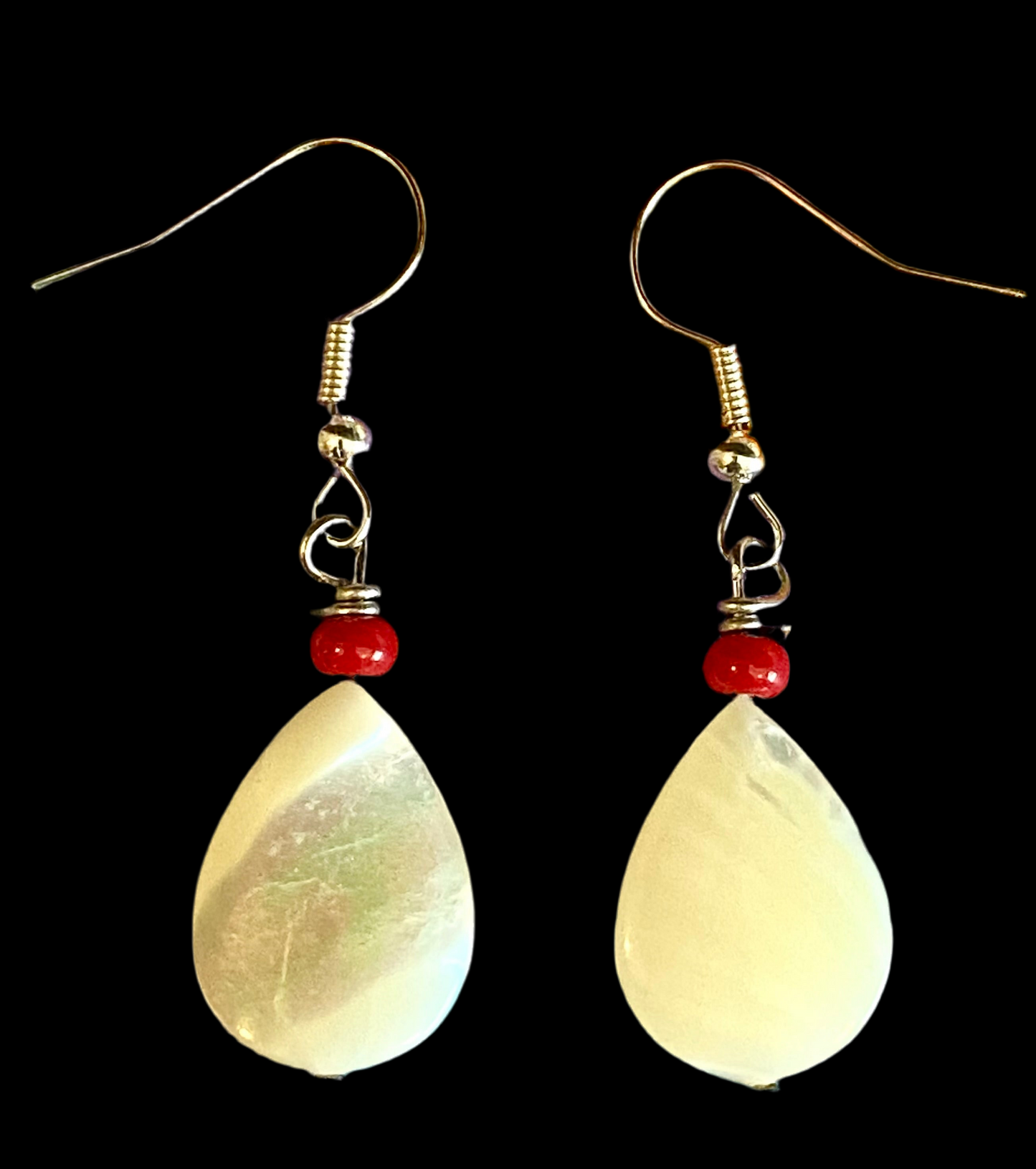 Mother of Pearl Drop Earrings - Leander Nez
