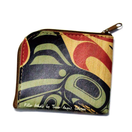 Coin Purse - Killer Whale by Trevor Angus - Pentlatch Gallery - Apparel - Pentlatch Gallery - Aboriginal Art - Parksville, BC, Canada
