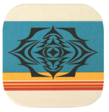 Salish Sunset Bamboo Coaster Set