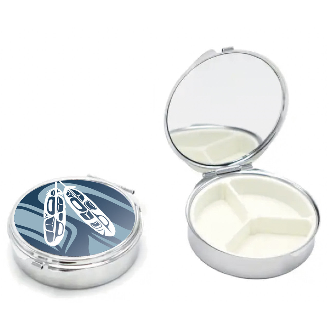 Eagle Feathers Pill Case Mirror Corey Bulpitt