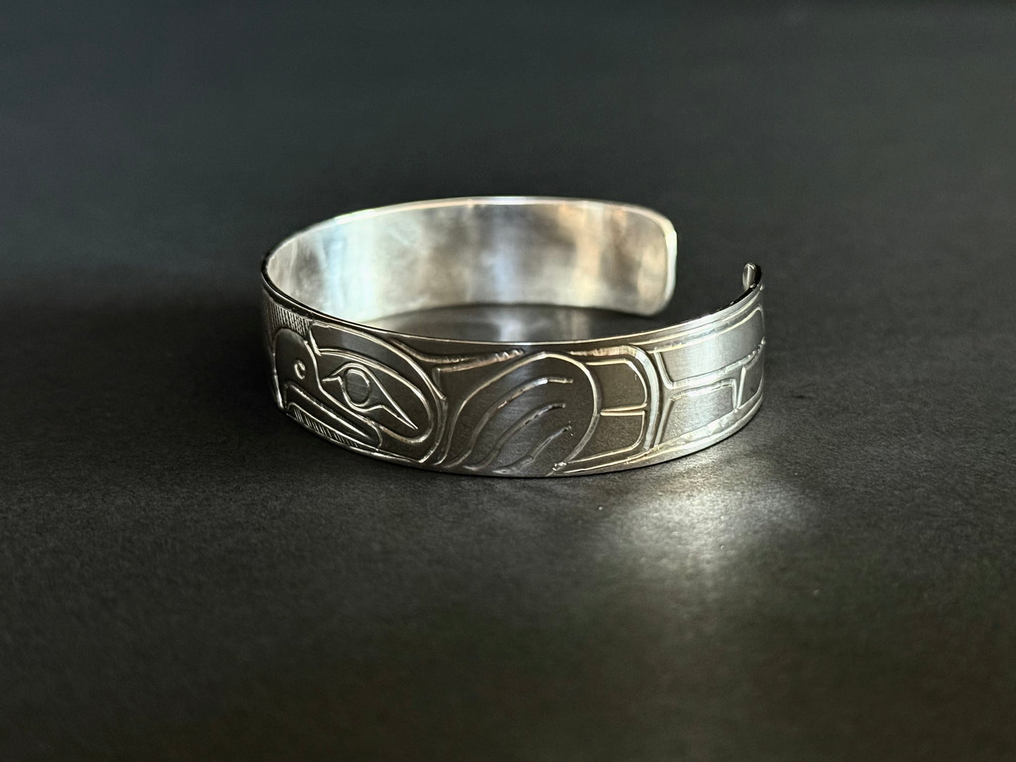 Sterling Silver Eagle & Raven Bracelet