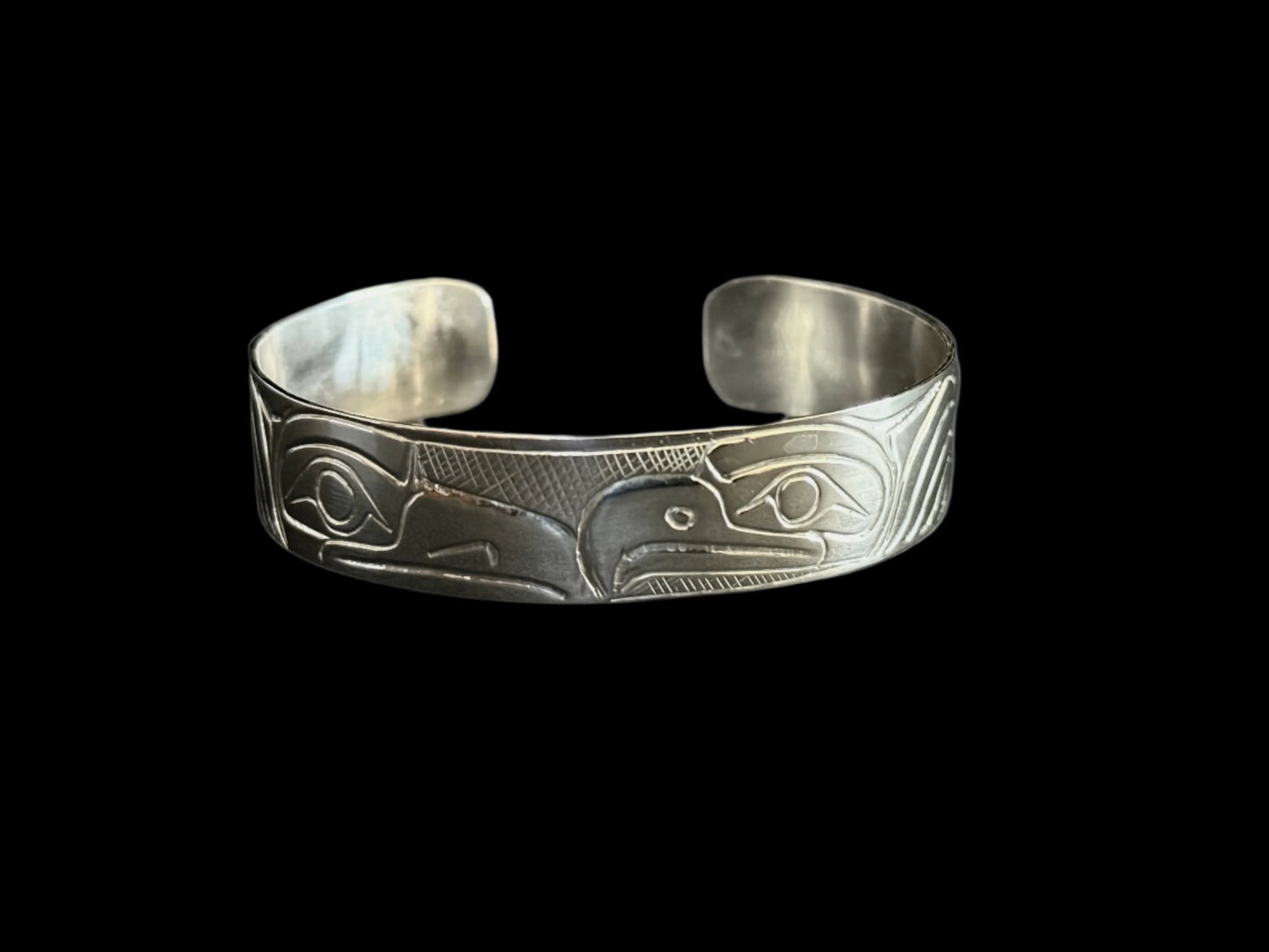 Sterling Silver Eagle & Raven Bracelet