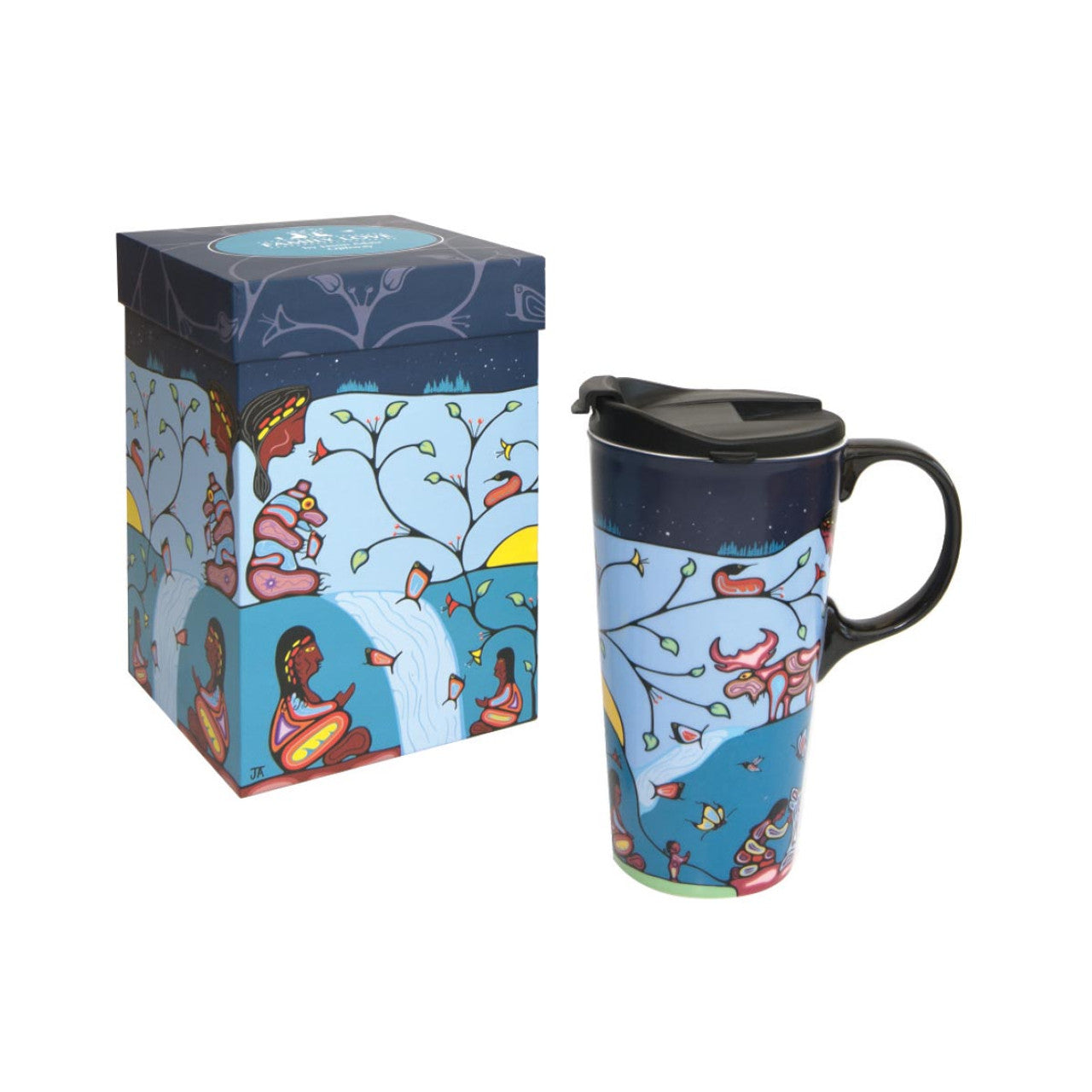 Perfect Mug - Family Love by Jason Adair - Pentlatch Gallery - Kitchenware - Pentlatch Gallery - Aboriginal Art - Parksville, BC, Canada