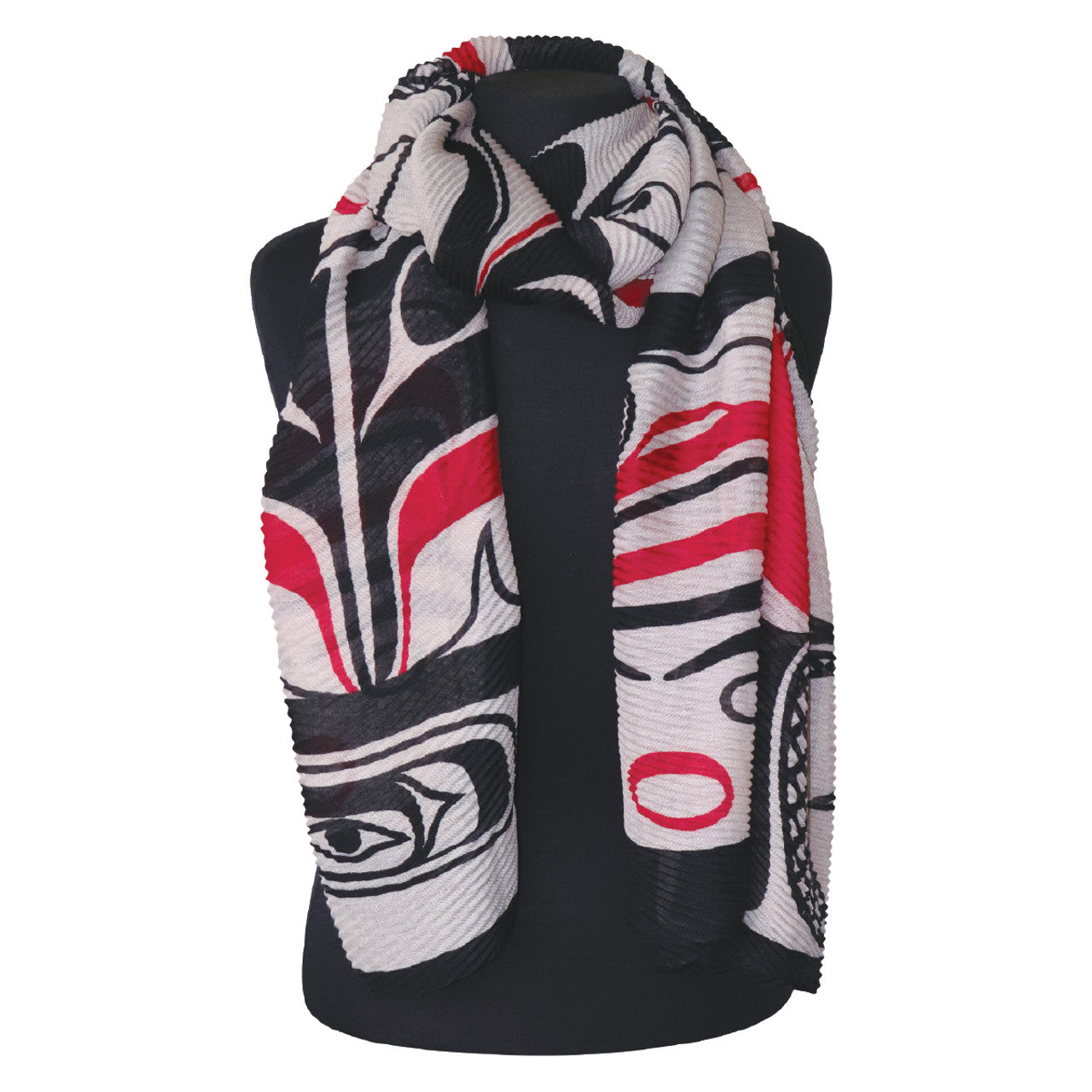 Eco Scarf - Eagle Vision by Allan Weir - Allan Weir - Apparel - Pentlatch Gallery - Aboriginal Art - Parksville, BC, Canada