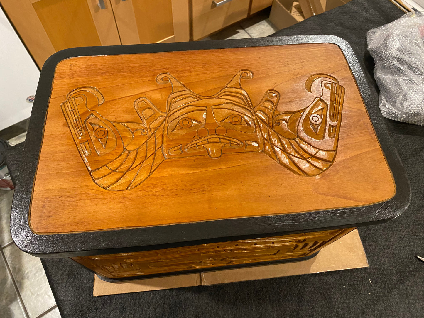 Whale & Bear Bentwood Box - Hayward Russell