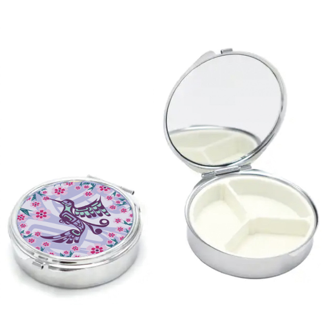 Hummingbird Pill Case + Mirror Francis Dick