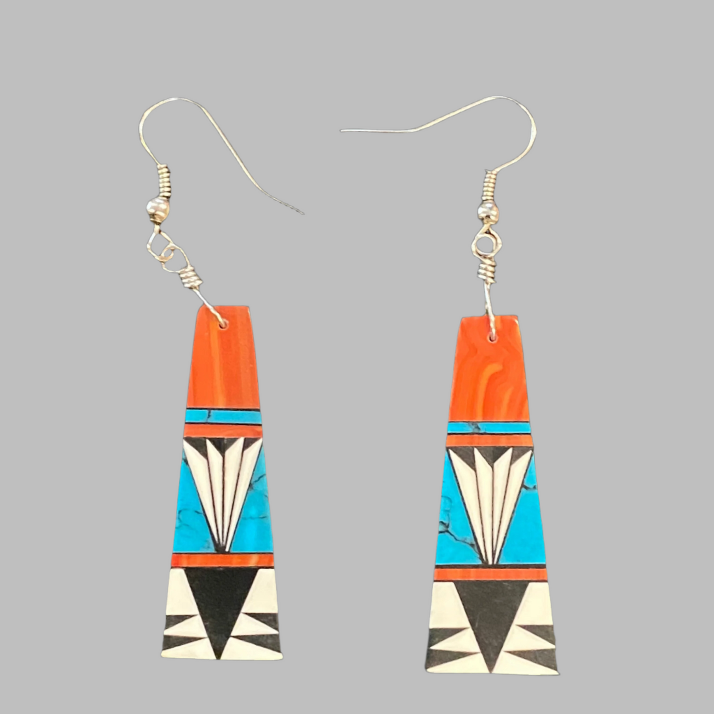Inlay Earrings - Leander Nez