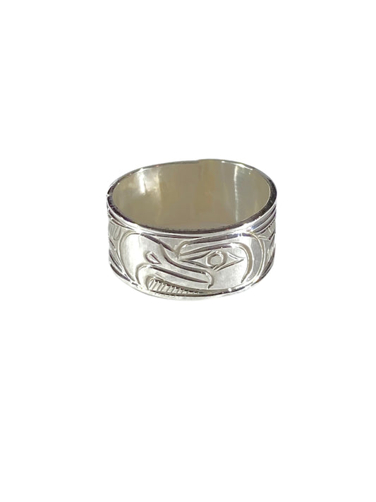 Silver Eagle Ring sz-9 1/2