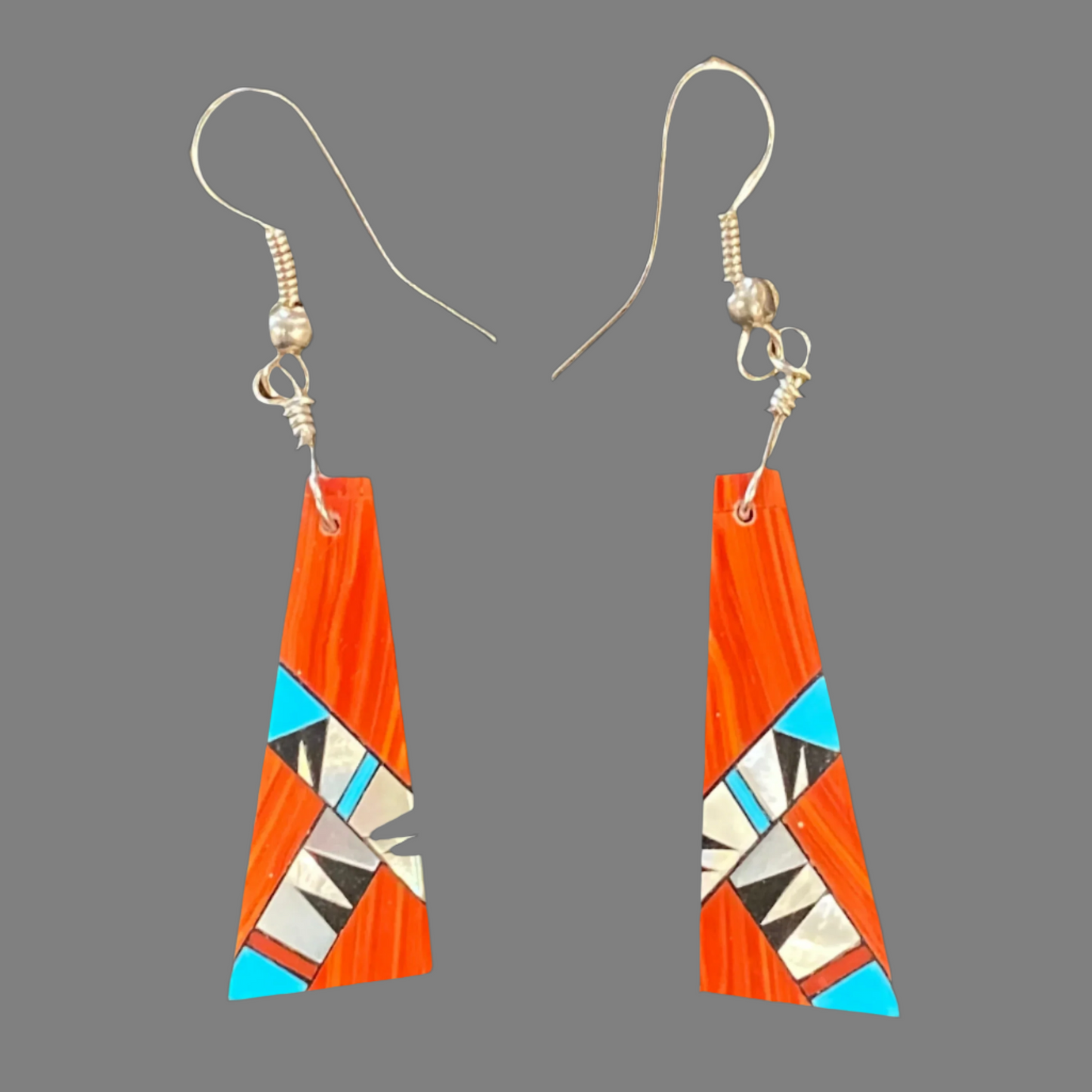 Inlay Earrings - Leander Nez