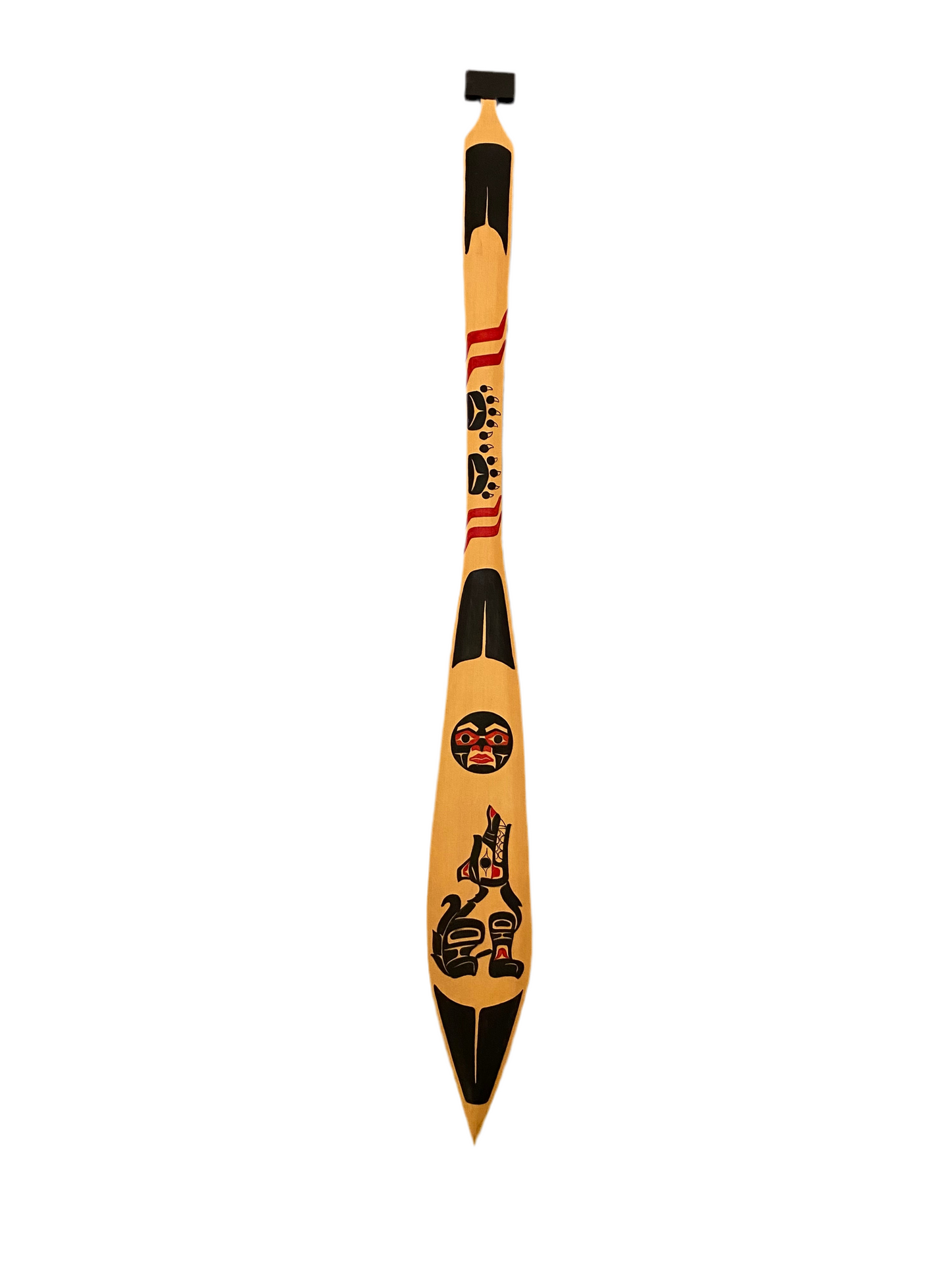 Full Moon Wolf Paddle by Clifford George (nuu-chah-nulth)