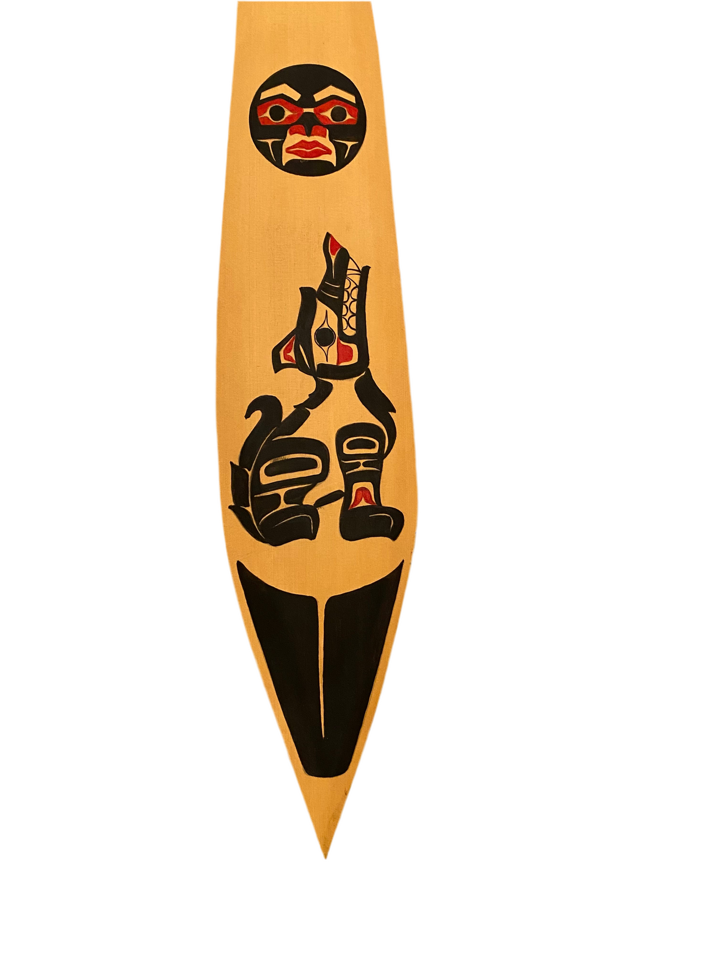 Full Moon Wolf Paddle by Clifford George (nuu-chah-nulth)