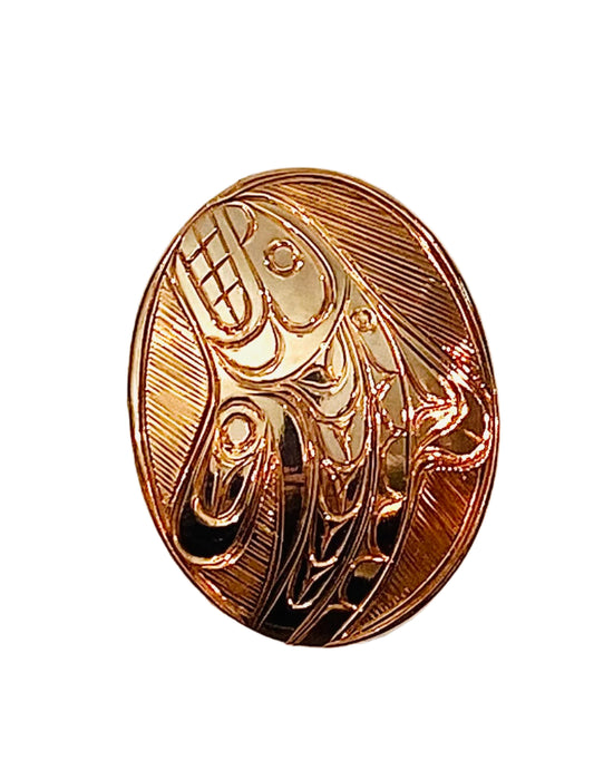 Copper Whale Pendant