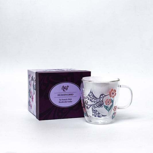 Hummingbird Glass Mug - Francis Dick