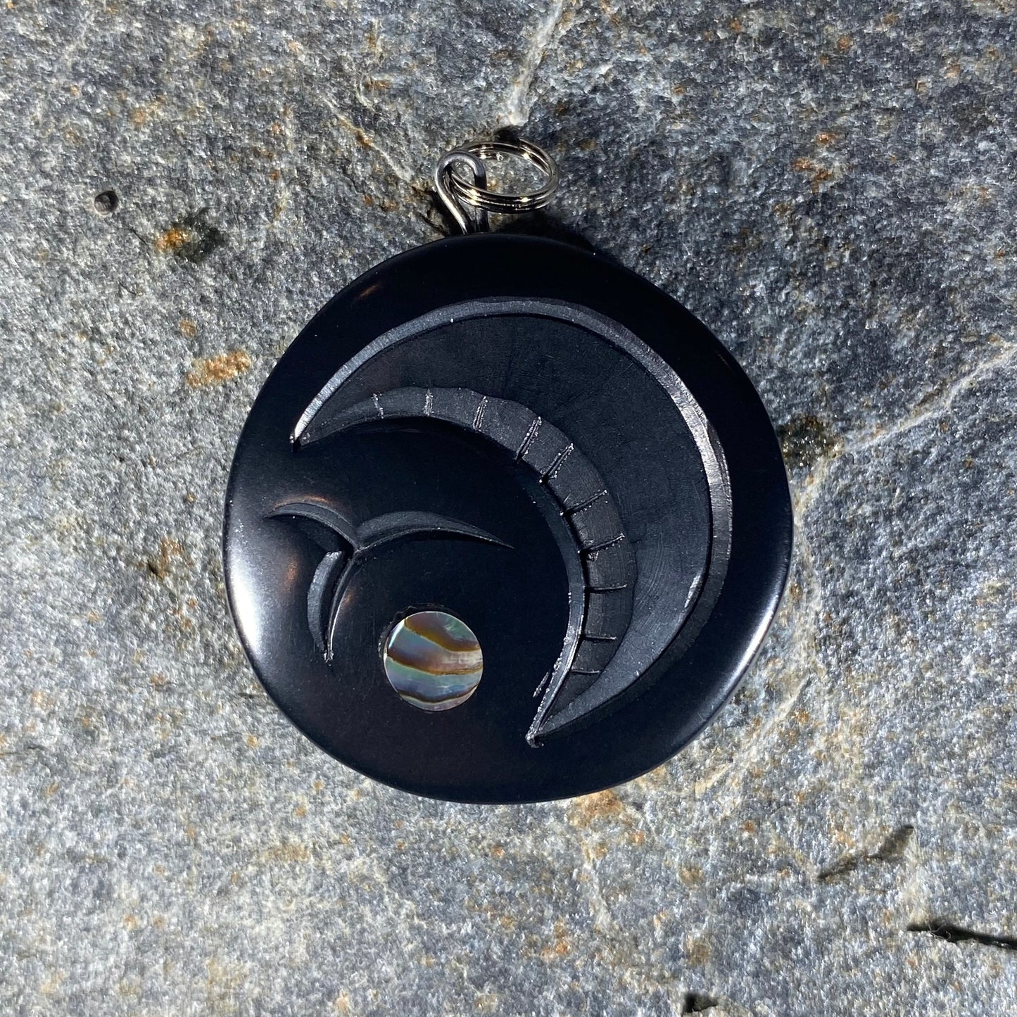 Salmon Egg Haida Argillite Pendant