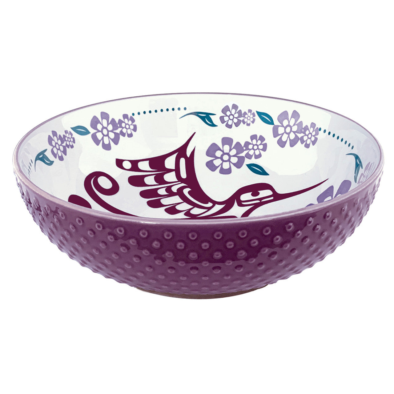 Hummingbird Large Porcelain Art Serving Bowl