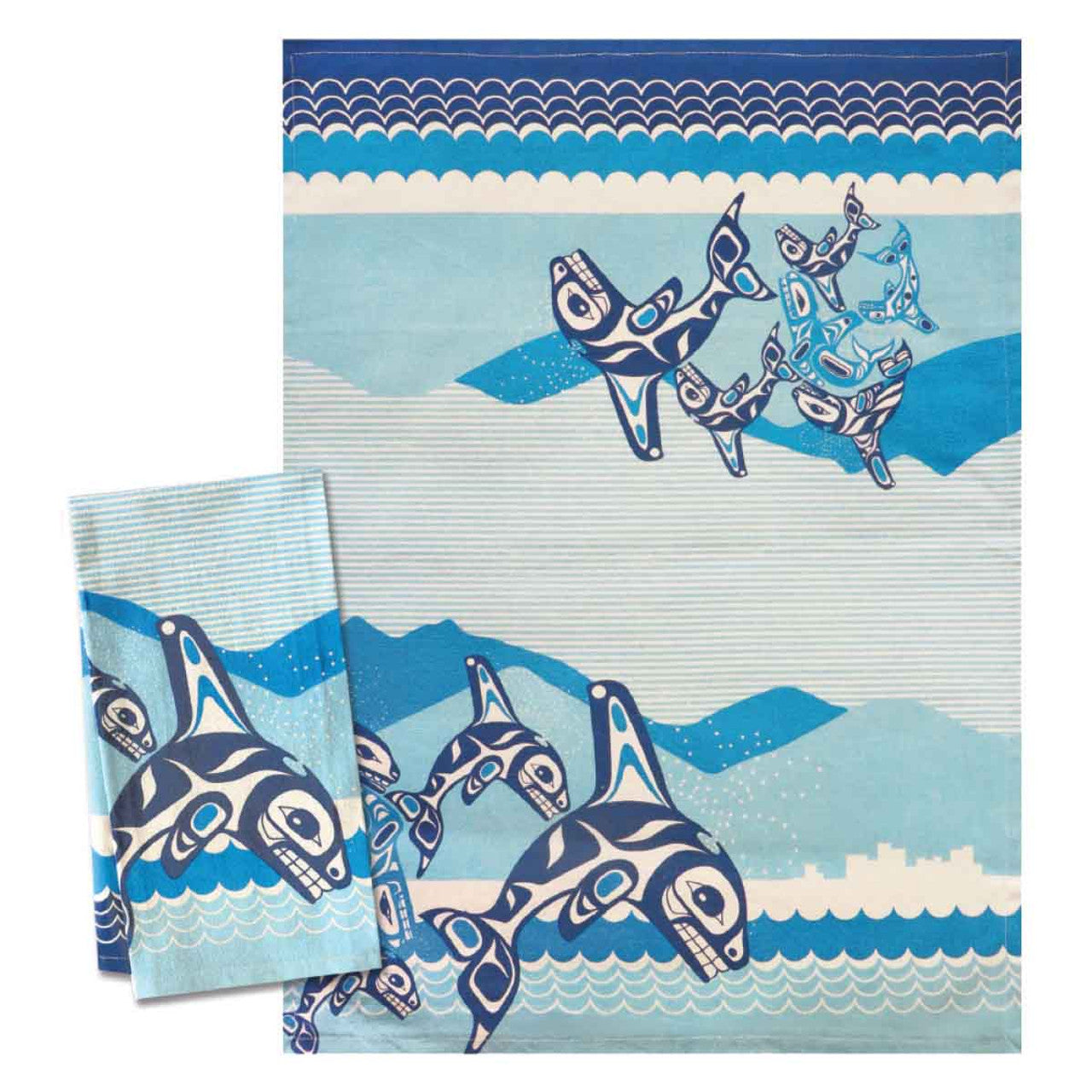 Orca Family Tea Towel Francis Horne Sr