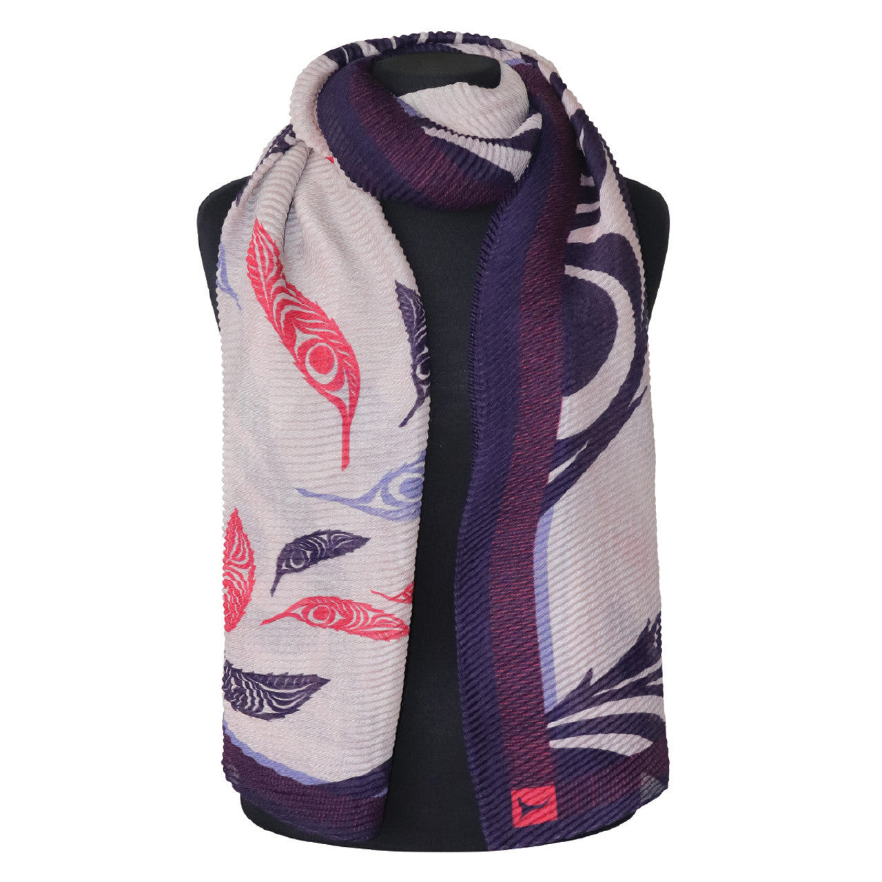 Eco Scarf Feathers Simone Diamond