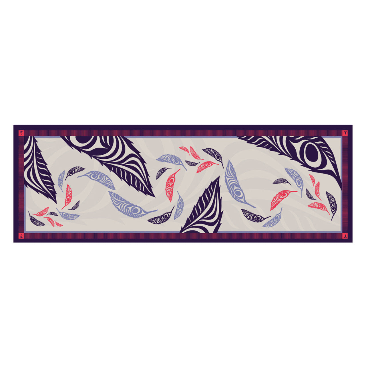 Eco Scarf Feathers Simone Diamond