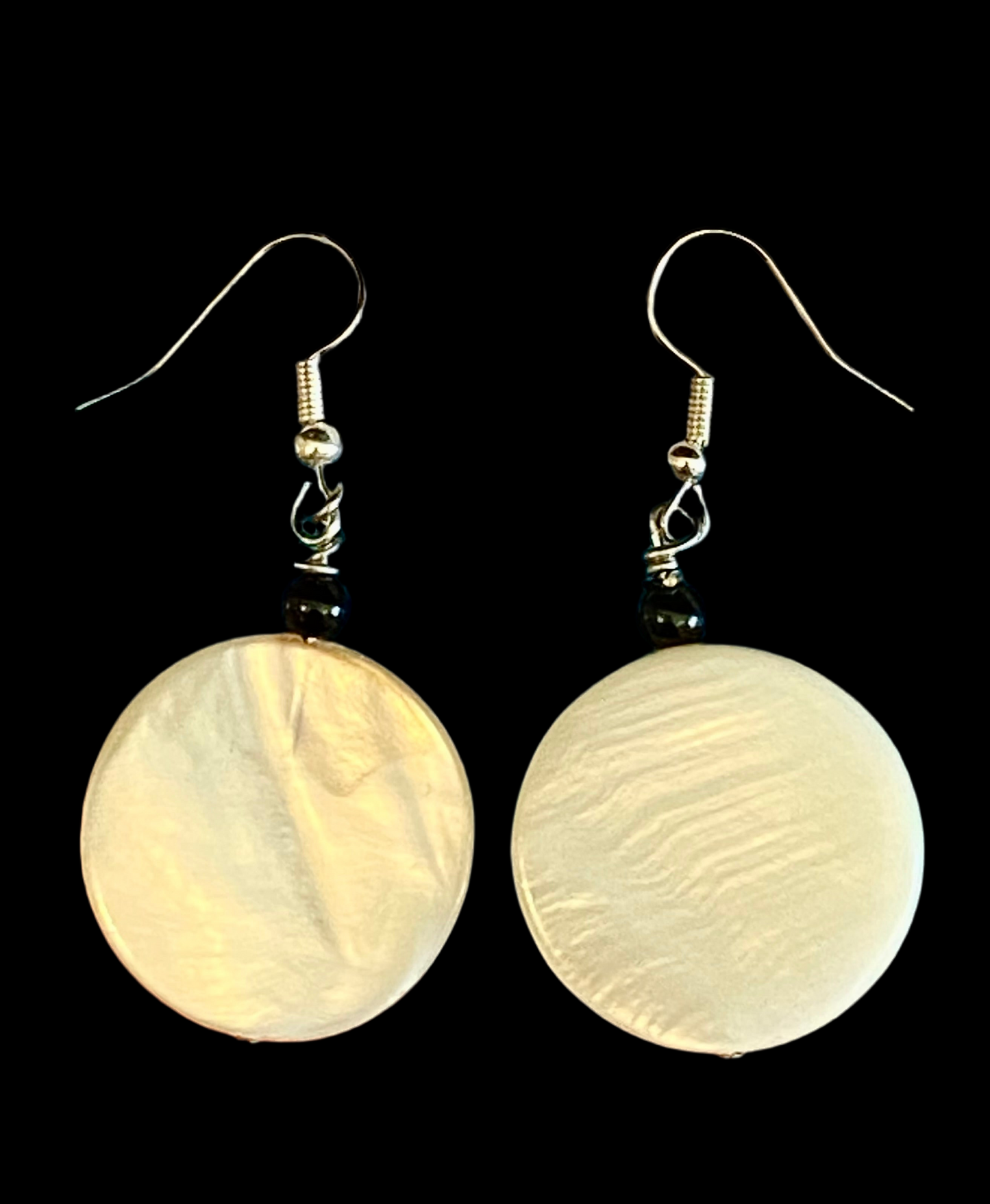 Mother of Pearl Earrings - Leander Nez