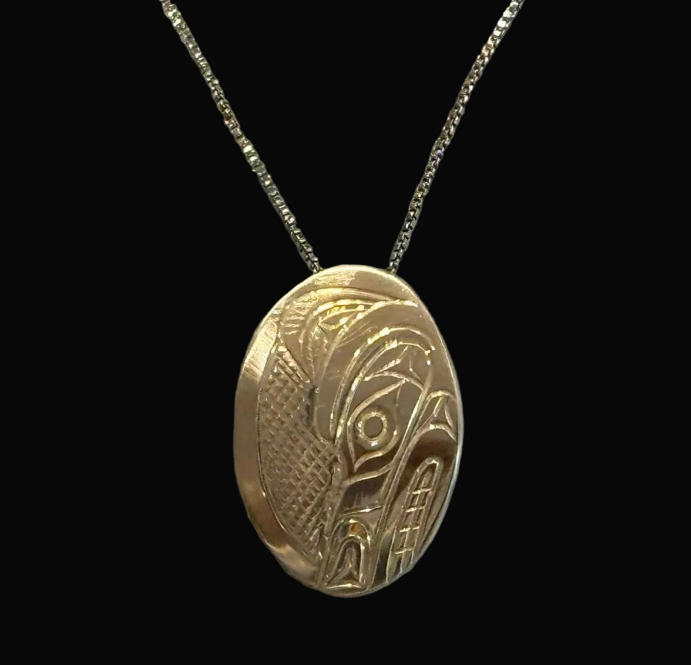 Sterling Silver Wolf Pendant
