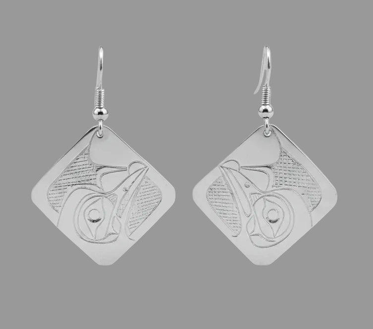 Stirling Silver Hummingbird Earrings
