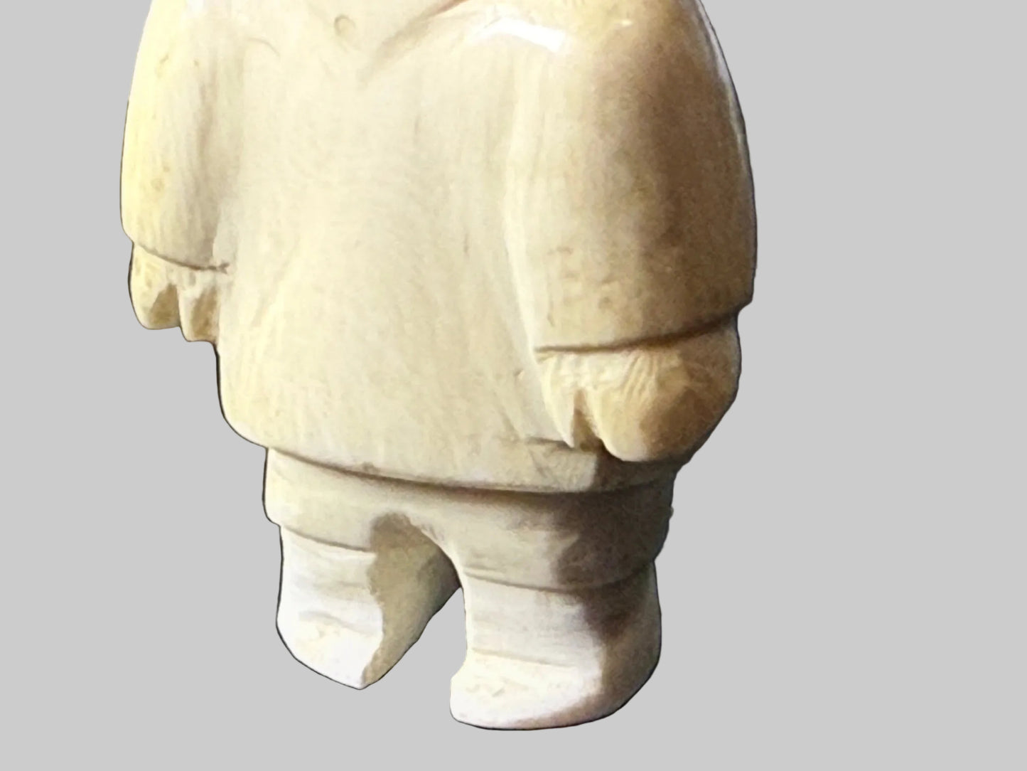 Vintage Walrus Tusk Inuit Man