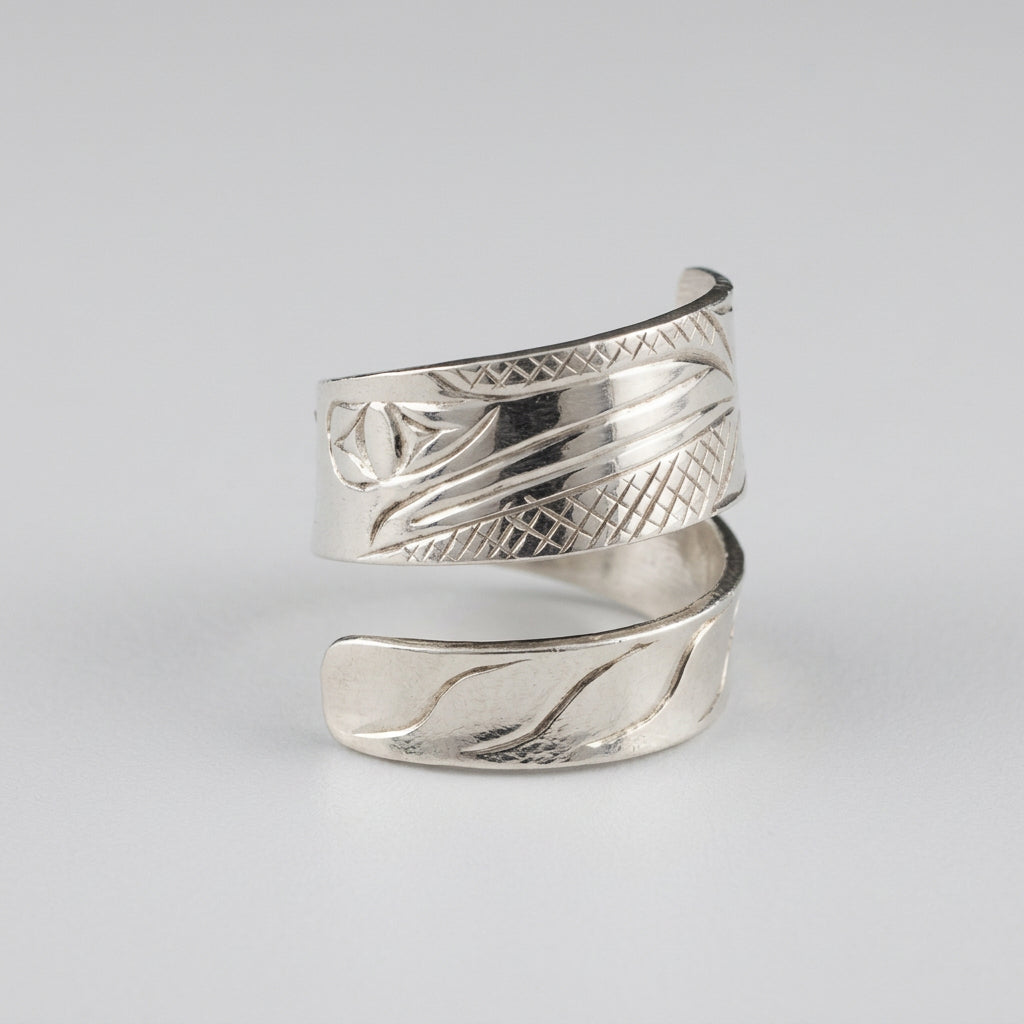 Stirling Silver Hummingbird Wrap Ring 2
