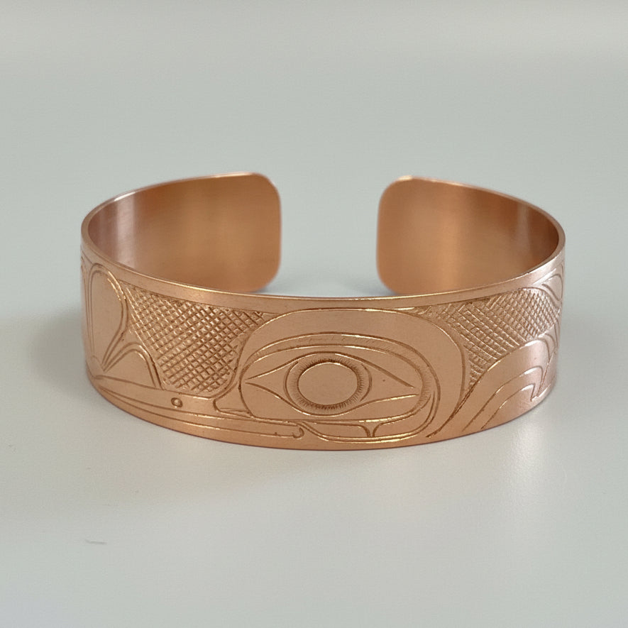 3/4" Copper Hummingbird Bracelet