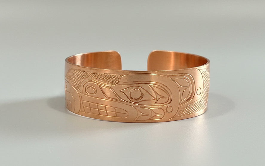 3/4" Copper Bear Bracelet