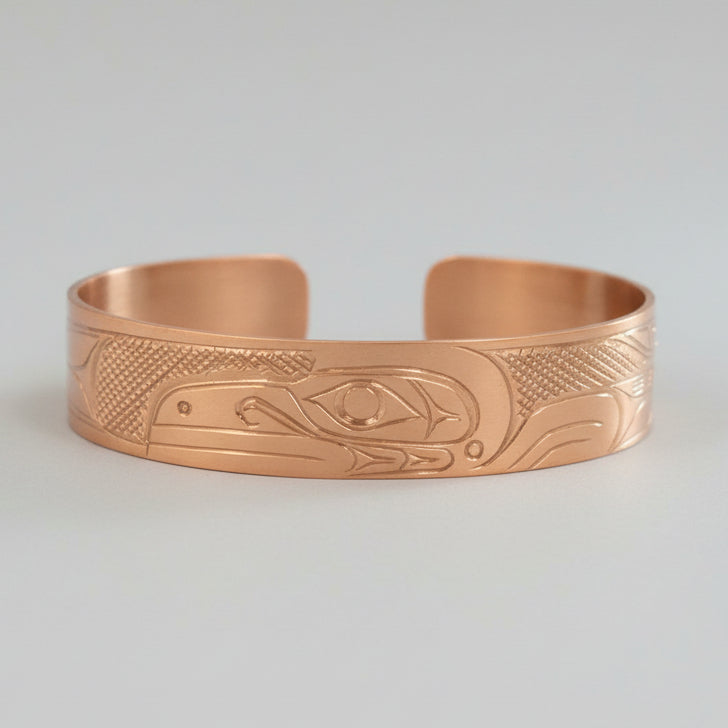 1/2" Copper Raven Bracelet