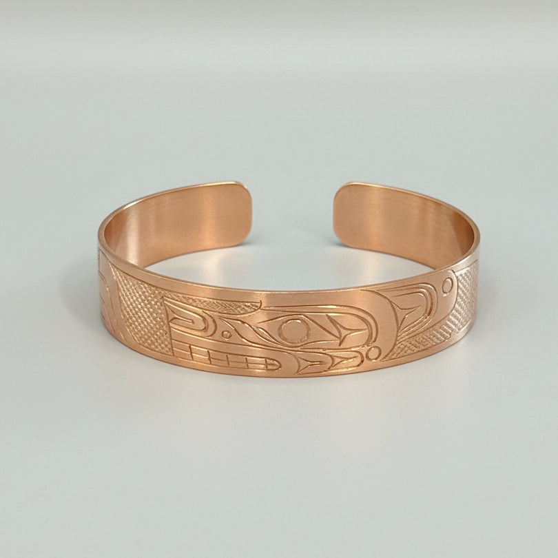 1/2" Copper Wolf Bracelet