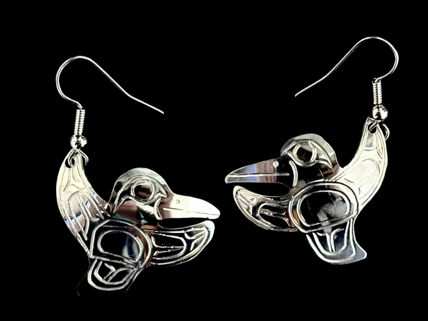 Sterling Silver Small Hummingbird Earrings