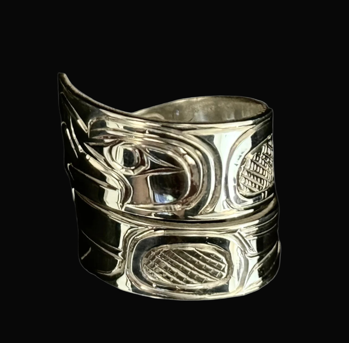 Sterling Silver Wrap Eagle Ring