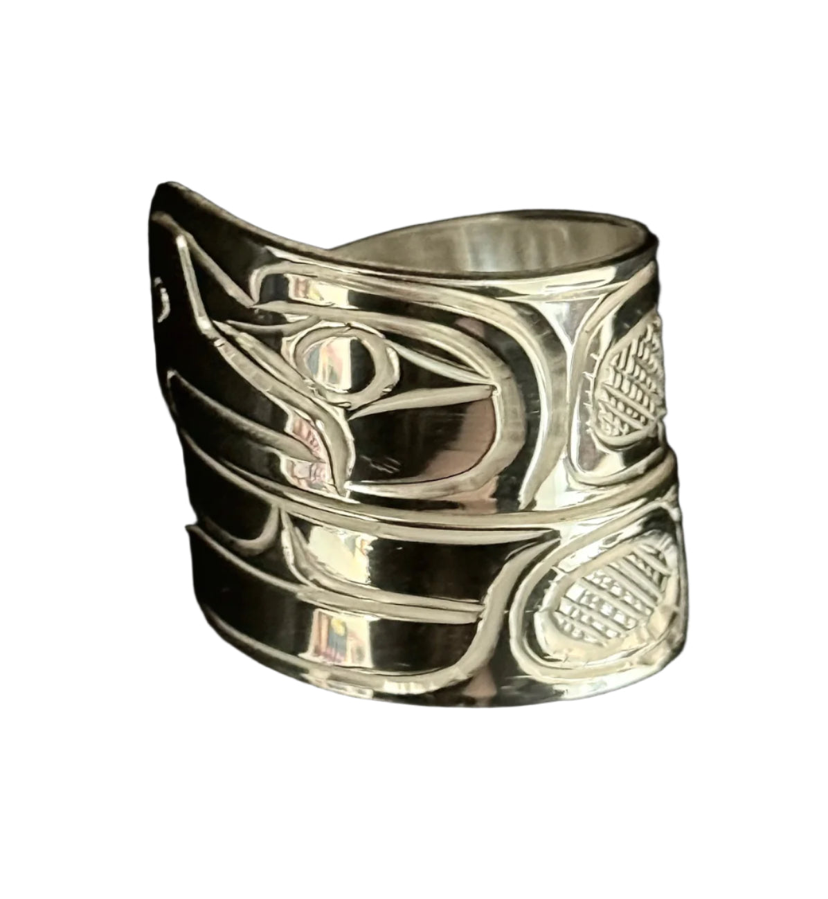 Sterling Silver Wrap Eagle Ring