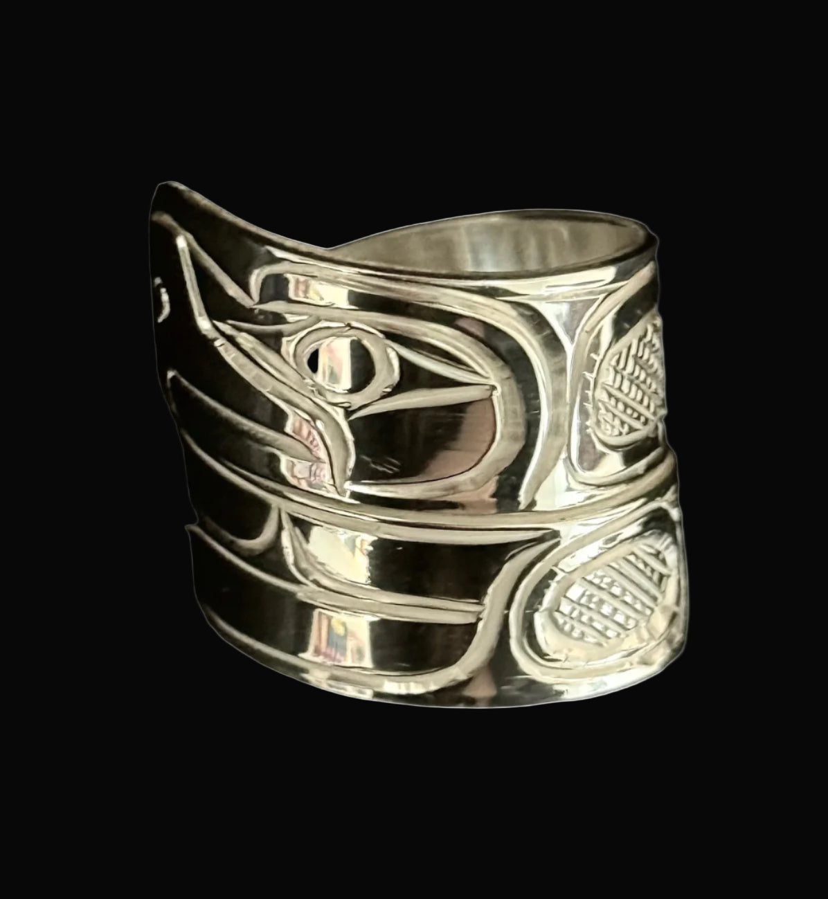 Sterling Silver Wrap Eagle Ring