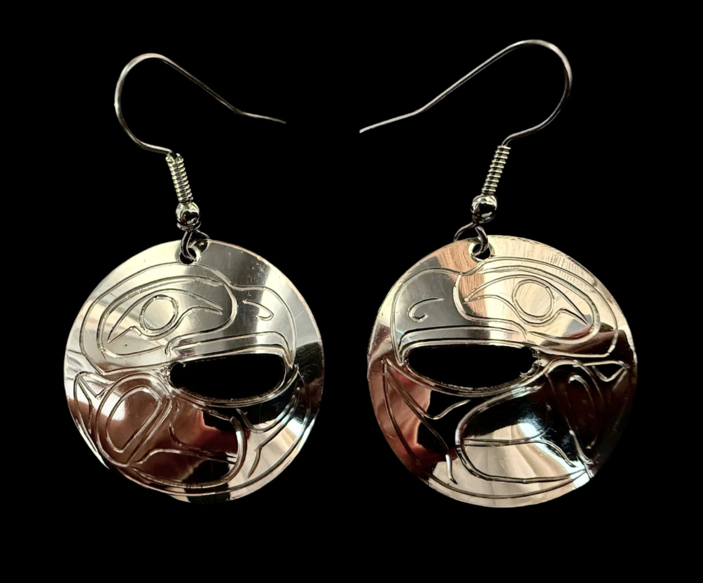 Silver Eagle Earrings