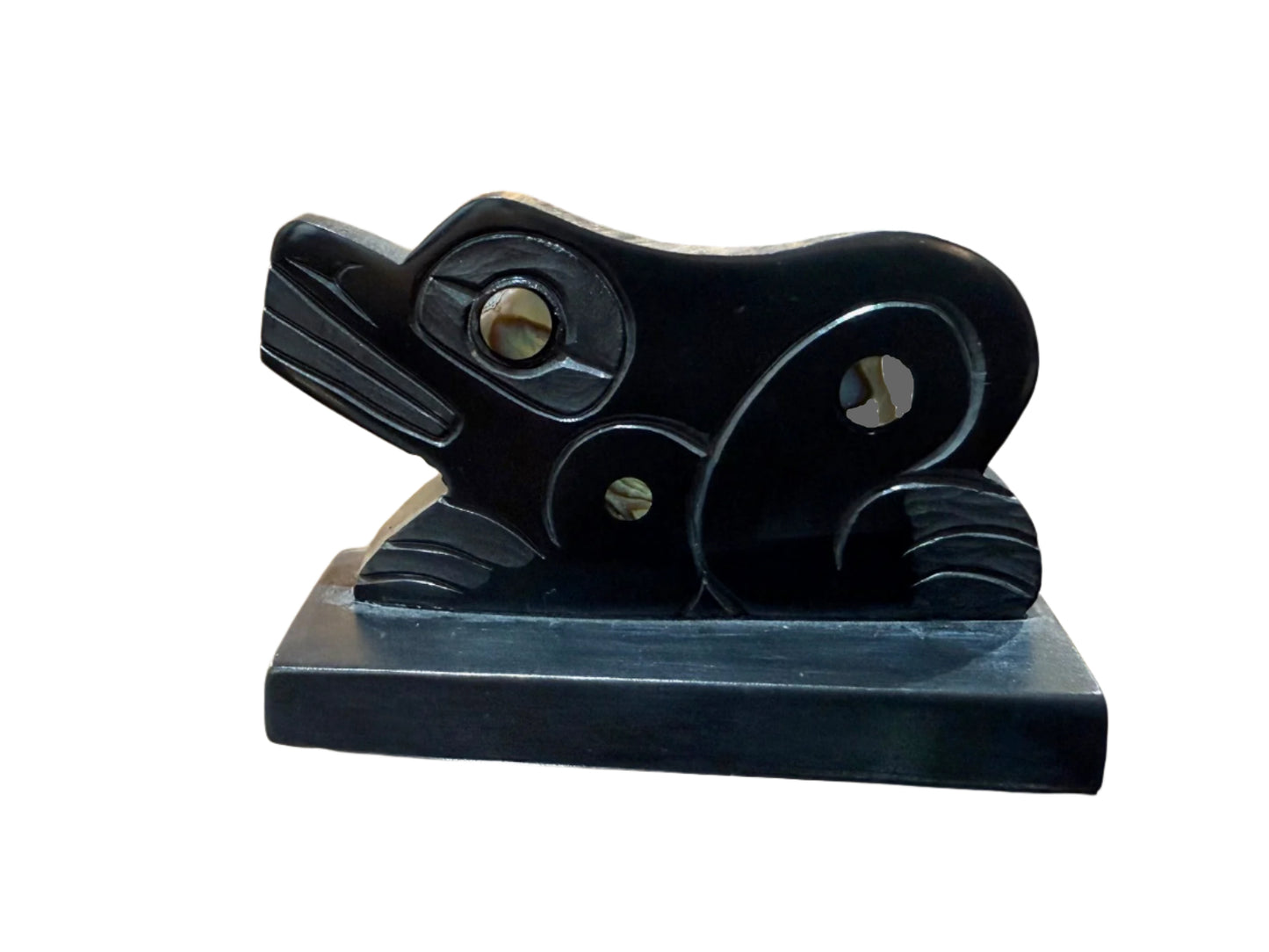 Haidi Gwaii Argillite Frog Sculpture