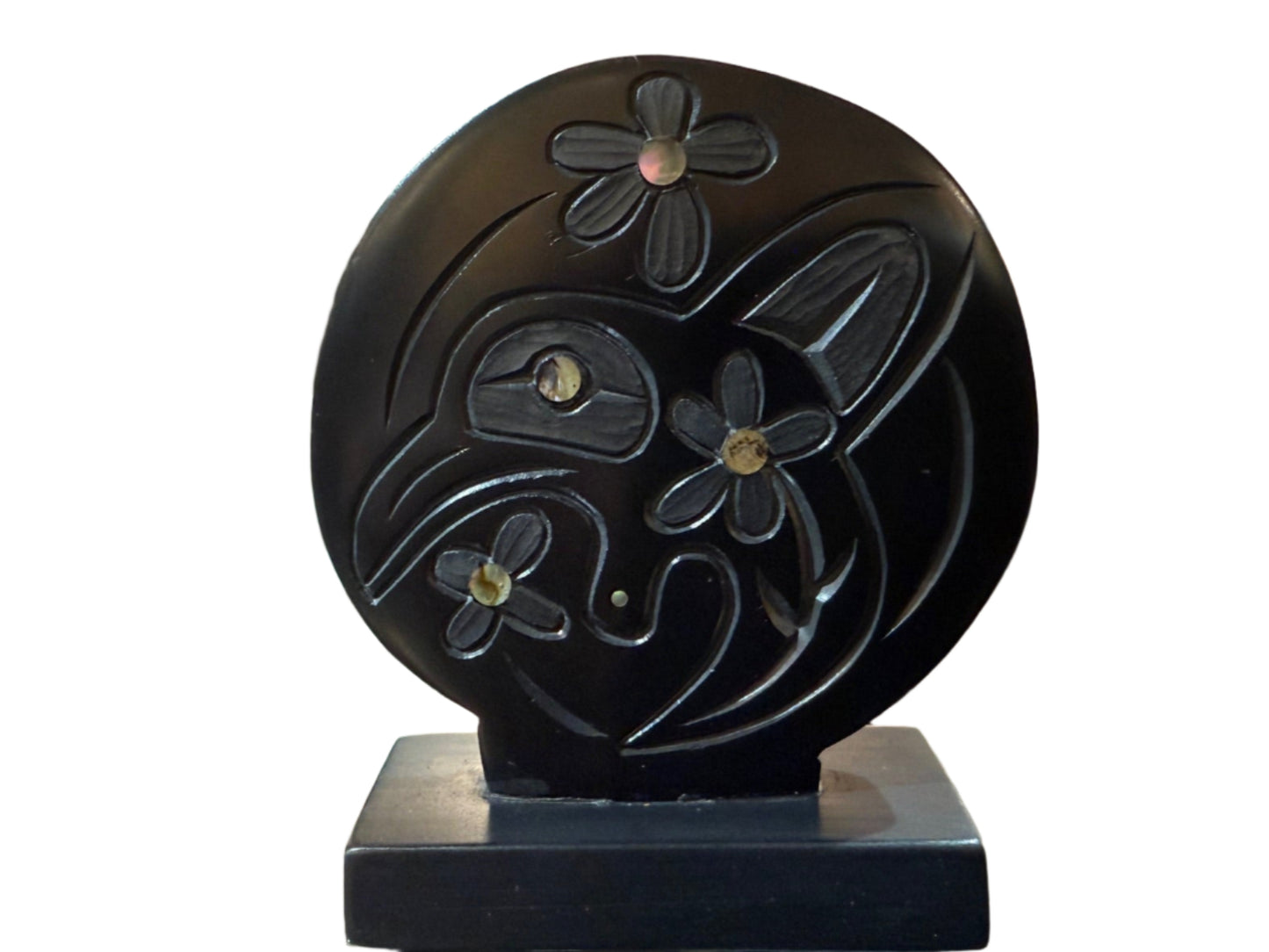 Haidi Gwaii Argillite Hummingbird Sculpture