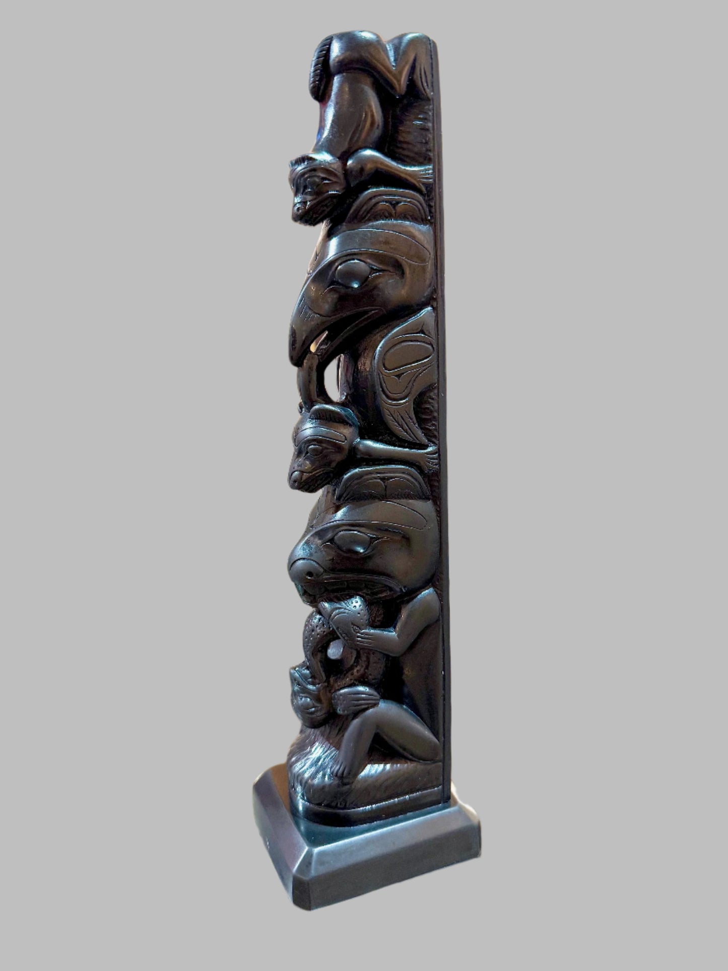 Early Haida Gwaii Argillite Totem Pole