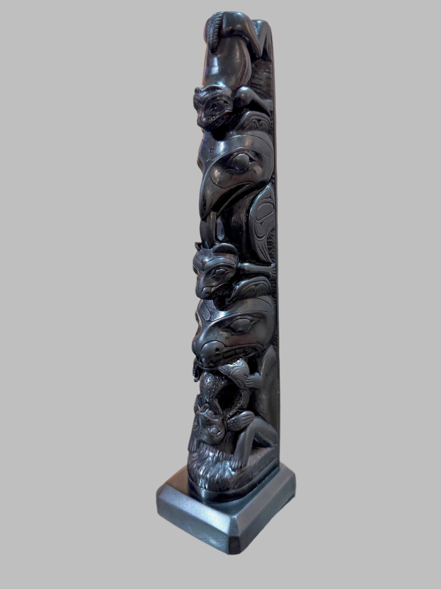Early Haida Gwaii Argillite Totem Pole