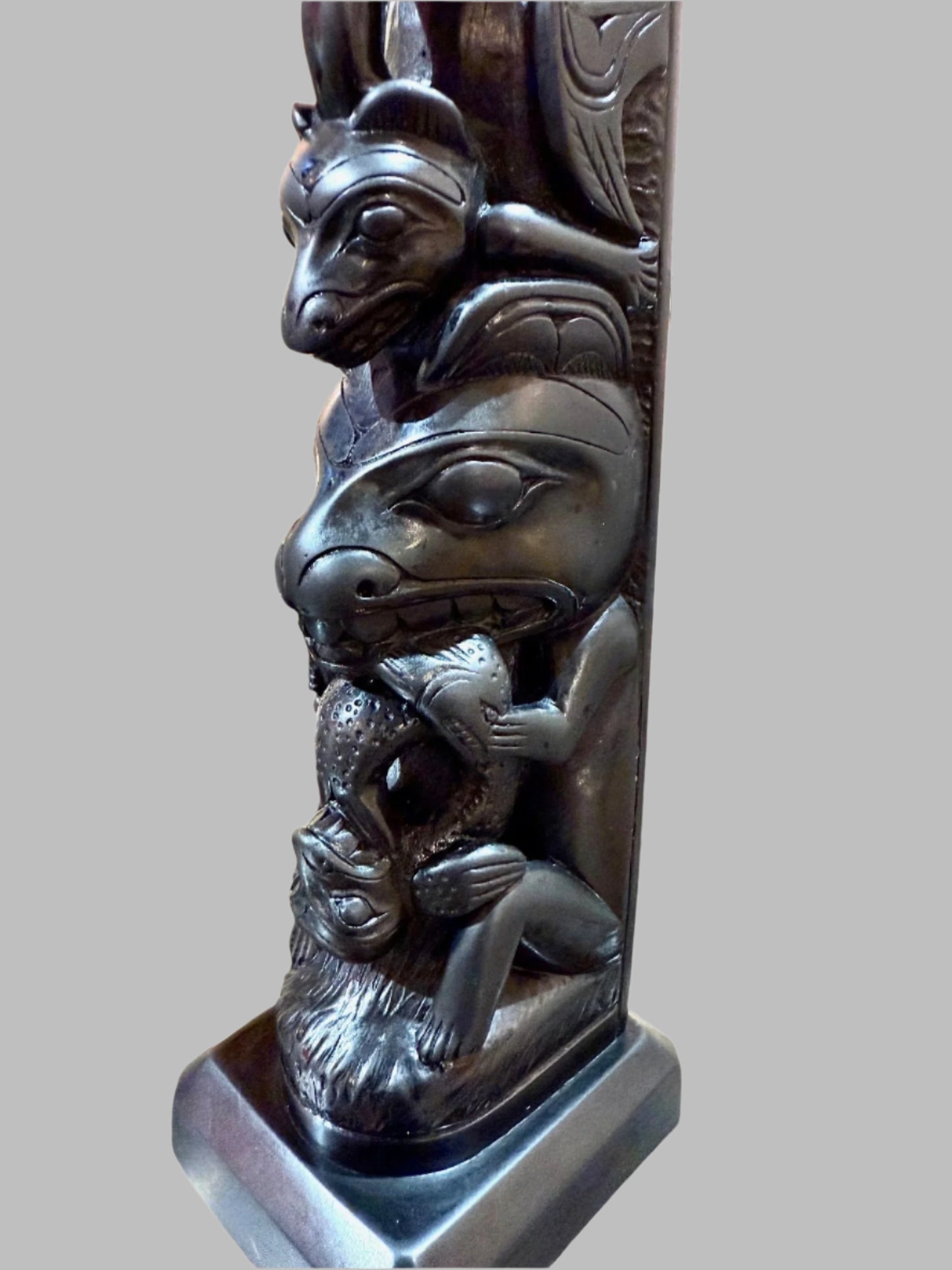 Early Haida Gwaii Argillite Totem Pole