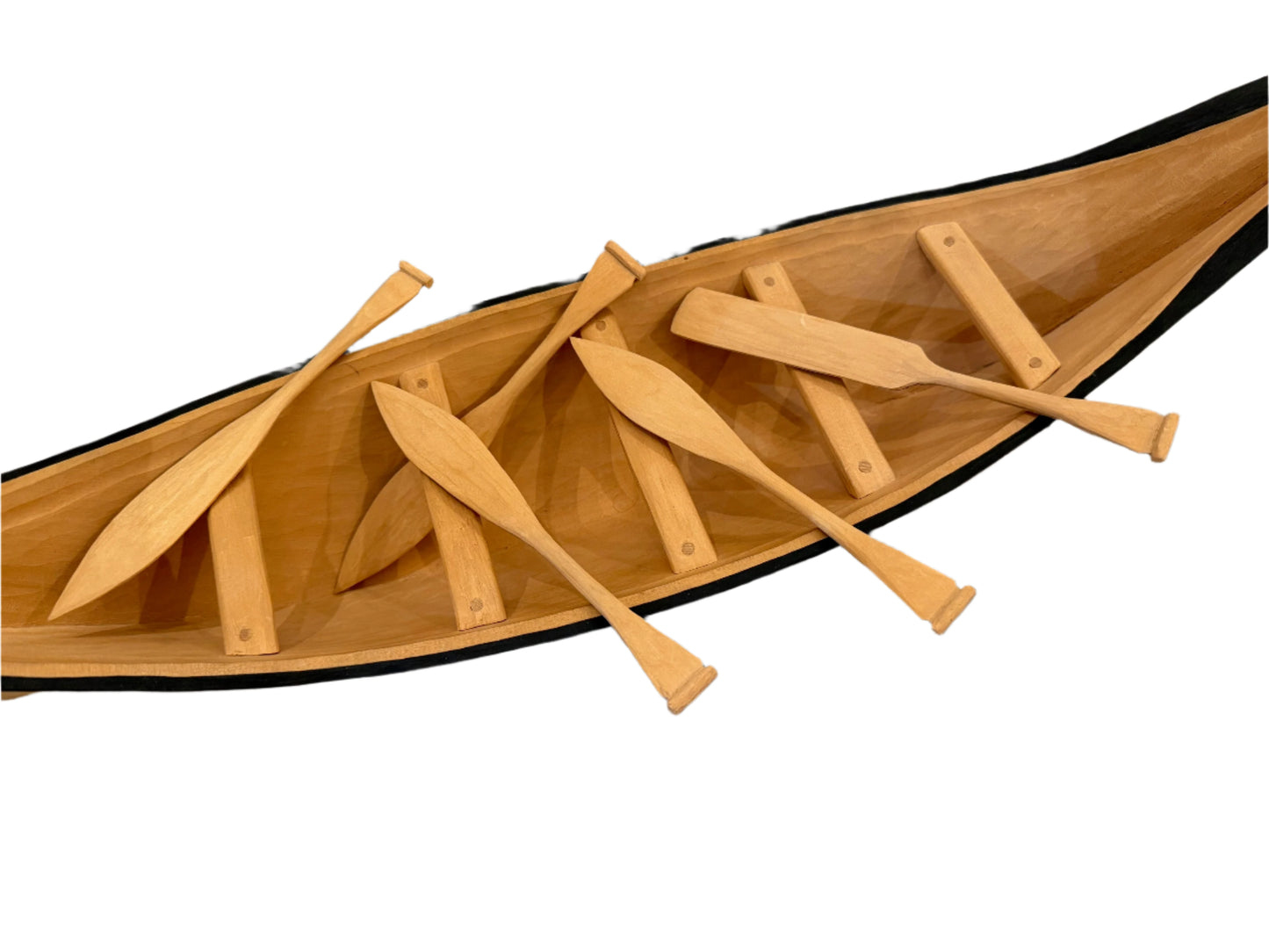 Miniature Hand Carved Kwakiut Canoe