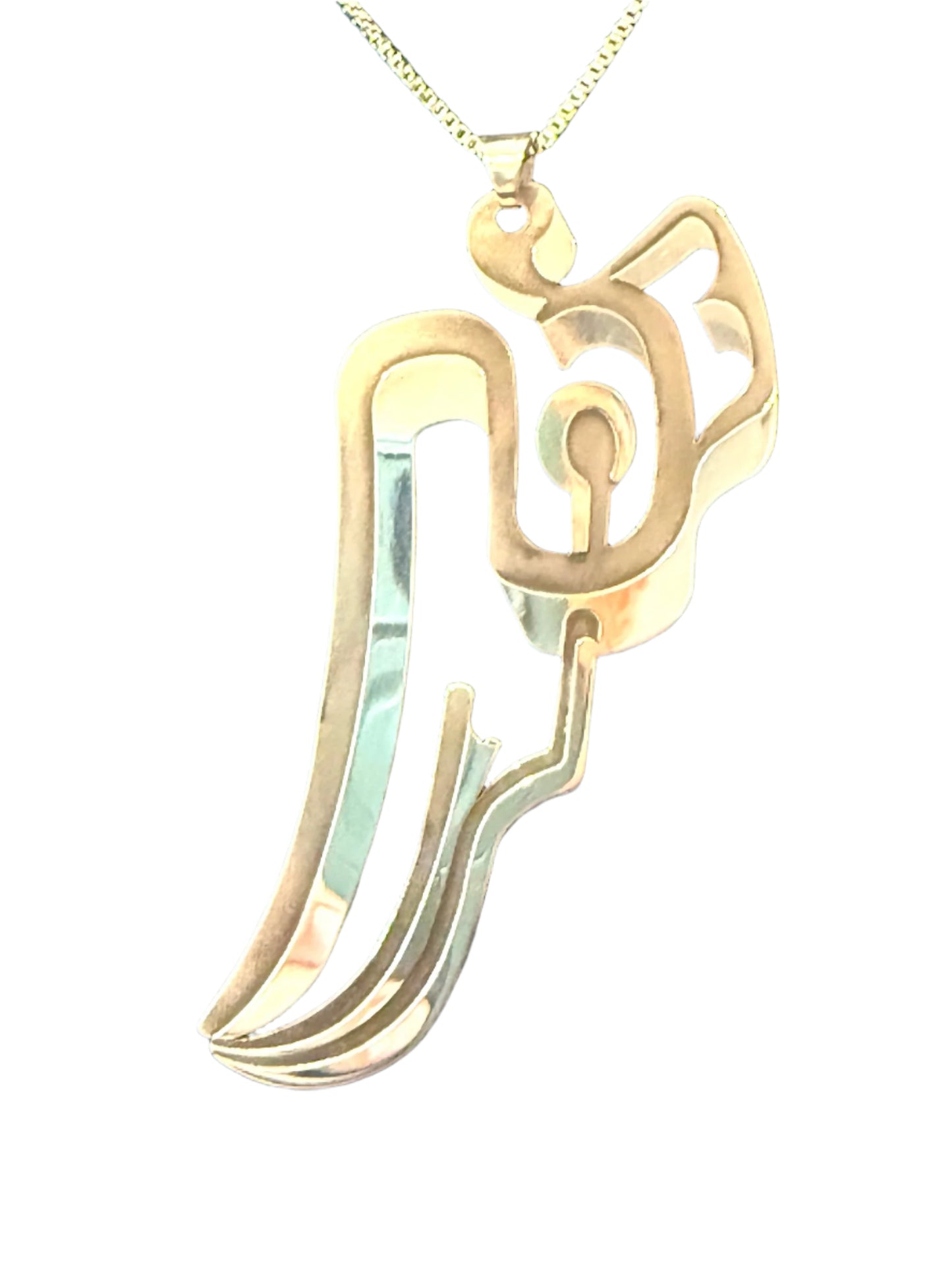 Sterling Silver Raven Pendant