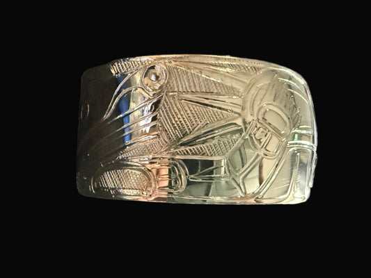 Sterling Silver Sea Otter 1" Cuff