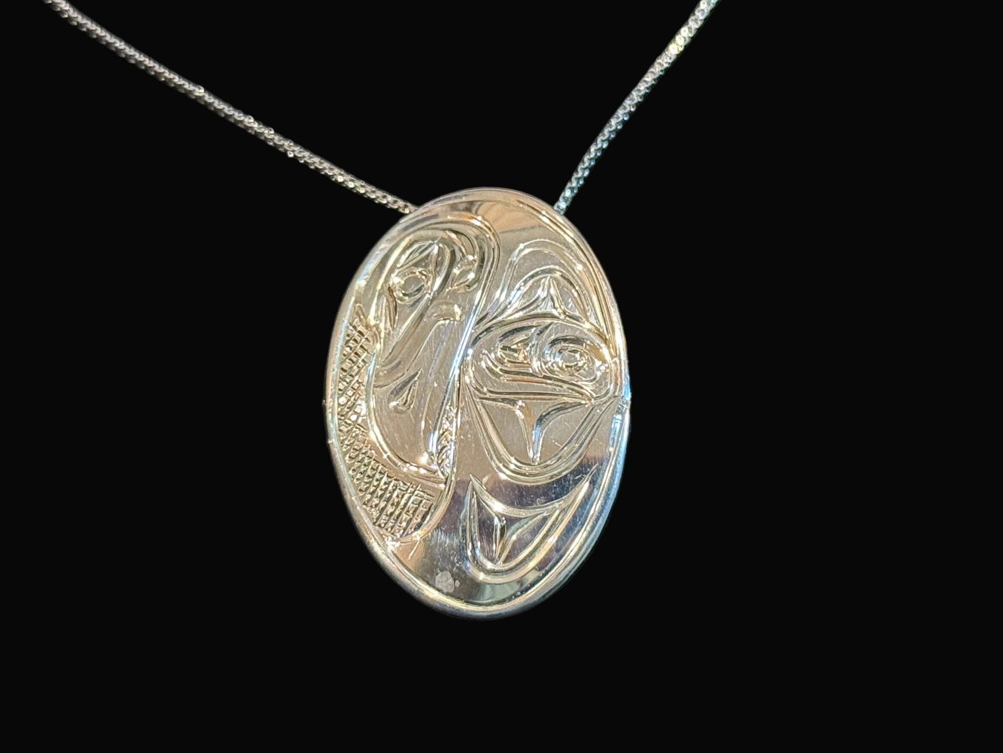 Sterling Silver Raven Pendant