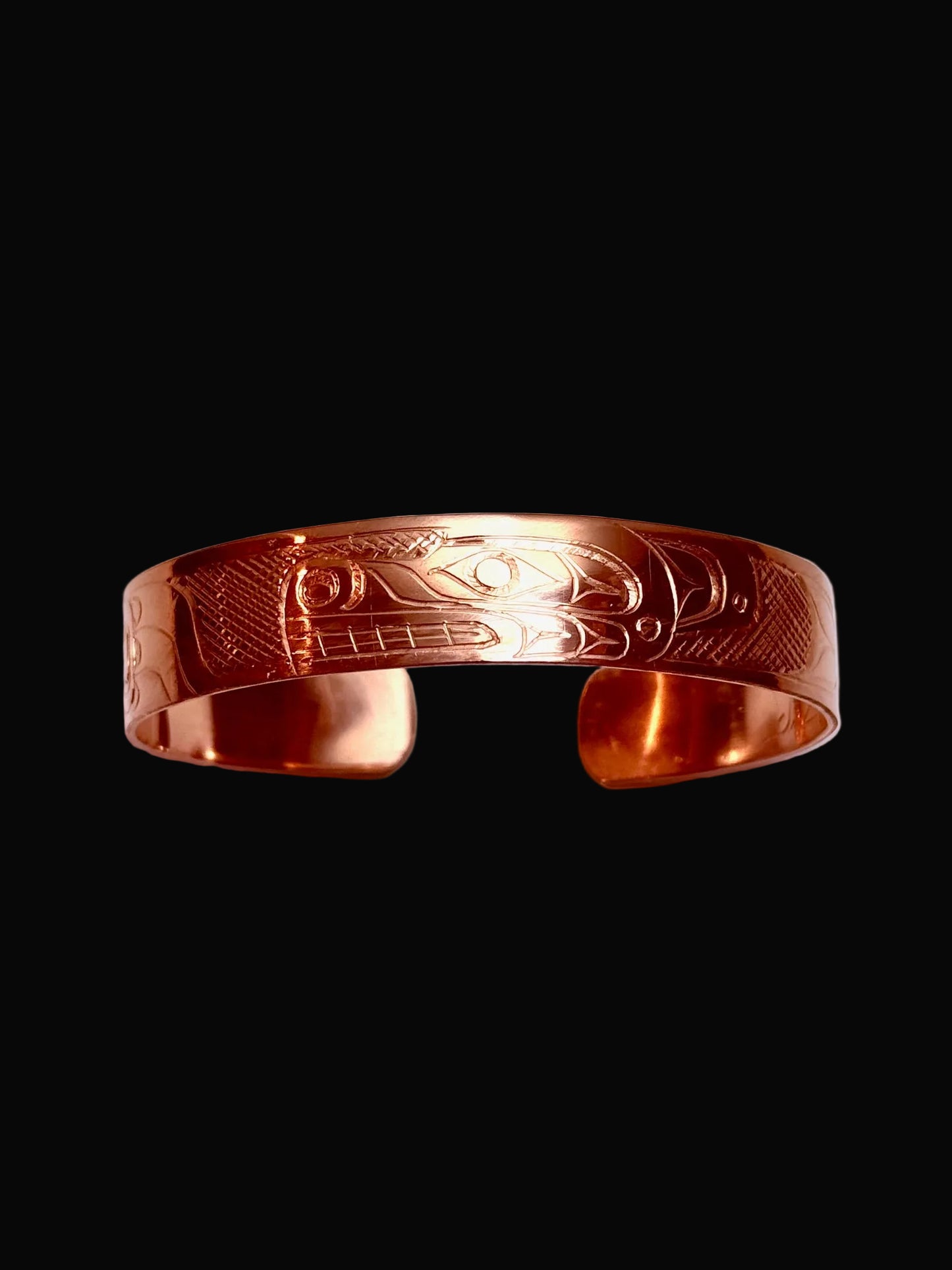 Wonderful 1/2" Copper Wolf Bracelet/Cuff